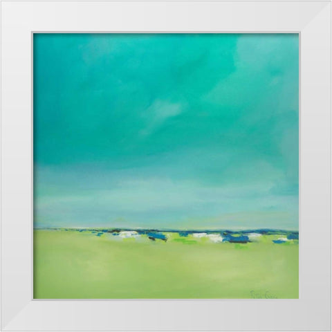 Free and Clear White Modern Wood Framed Art Print by Crane, Peter