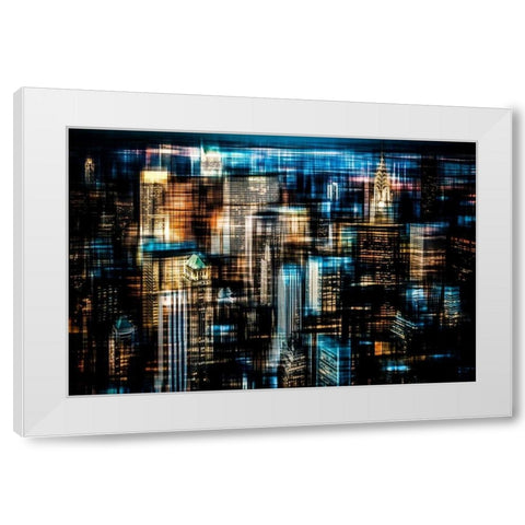 Downtown I White Modern Wood Framed Art Print by Cmarits, Hannes