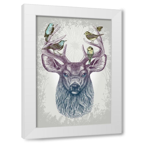 Magic Buck White Modern Wood Framed Art Print by Caldwell, Rachel