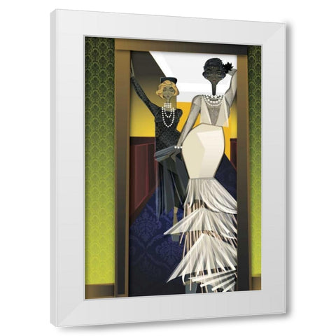 The Girls White Modern Wood Framed Art Print by Campbell, Jaleel