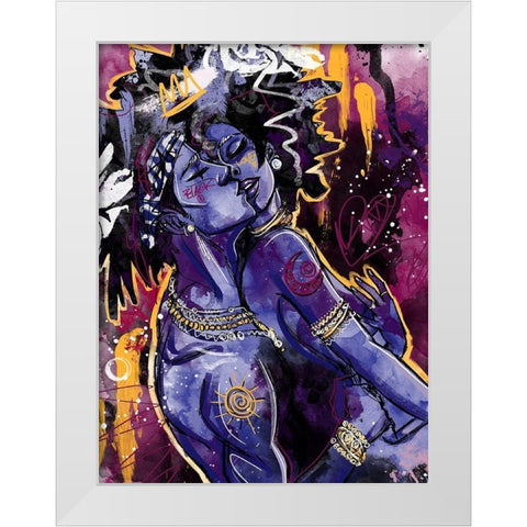 Black Love White Modern Wood Framed Art Print by Copeland, Justin