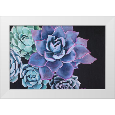 Abundance White Modern Wood Framed Art Print by Clumeck, Alana