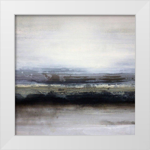 Isthmus White Modern Wood Framed Art Print by Cordes, Susan