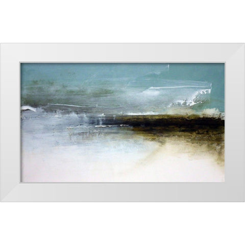 Sea Drift White Modern Wood Framed Art Print by Cordes, Susan