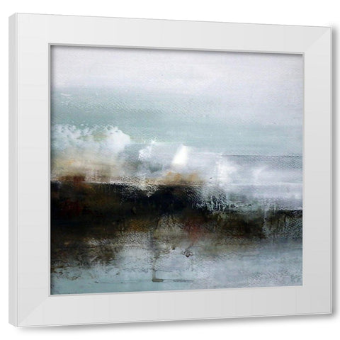 Landfall White Modern Wood Framed Art Print by Cordes, Susan