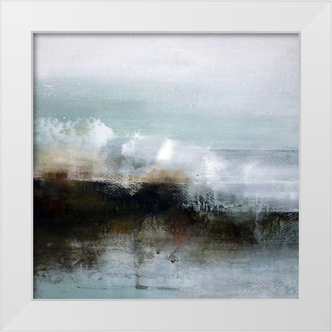 Landfall White Modern Wood Framed Art Print by Cordes, Susan