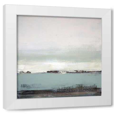 Tidal View White Modern Wood Framed Art Print by Cordes, Susan