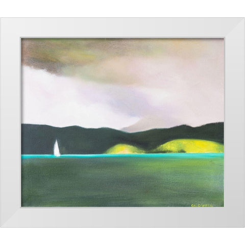 Trade Off White Modern Wood Framed Art Print by Caldwell, Carolyn