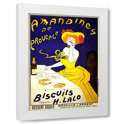 Amandines de Provence, 1900 White Modern Wood Framed Art Print by Cappiello, Leonetto