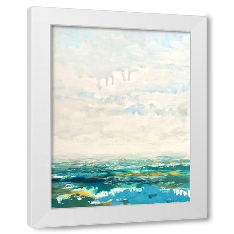 Changing Tides White Modern Wood Framed Art Print by Cormany, Claire