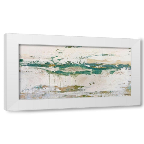 Gulf Tides White Modern Wood Framed Art Print by Cormany, Claire