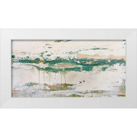 Gulf Tides White Modern Wood Framed Art Print by Cormany, Claire