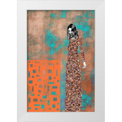 La Entrada White Modern Wood Framed Art Print by Cacho, Jose