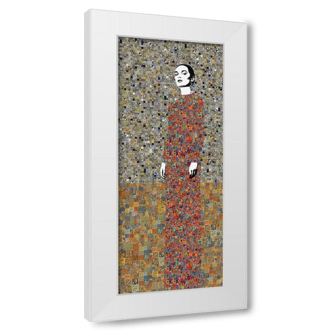 La Liberacion del Pasado White Modern Wood Framed Art Print by Cacho, Jose