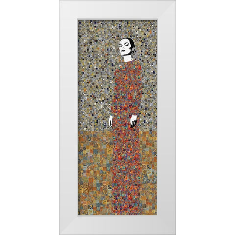 La Liberacion del Pasado White Modern Wood Framed Art Print by Cacho, Jose