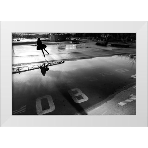 A Good Day To Fly White Modern Wood Framed Art Print by Corso, Stefano