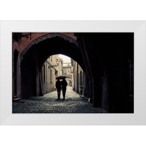 Lullaby White Modern Wood Framed Art Print by Corso, Stefano
