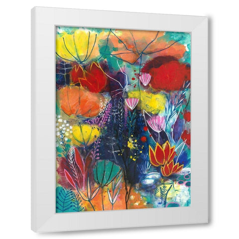All You Need is a Garden White Modern Wood Framed Art Print by Capri, Corina