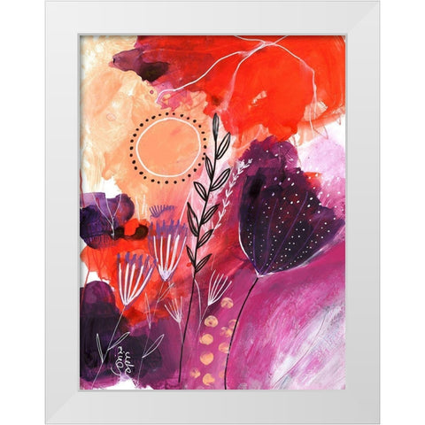 Sunny Days White Modern Wood Framed Art Print by Capri, Corina