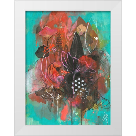 The Golden Hour White Modern Wood Framed Art Print by Capri, Corina