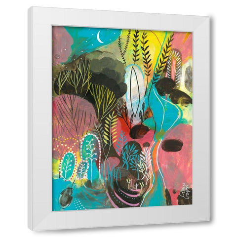 Water Cycles White Modern Wood Framed Art Print by Capri, Corina
