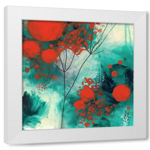 Winter Solstice White Modern Wood Framed Art Print by Capri, Corina