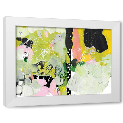Mustard Fields In Style White Modern Wood Framed Art Print by Christine, Niya