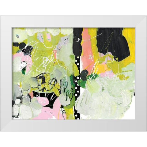Mustard Fields In Style White Modern Wood Framed Art Print by Christine, Niya