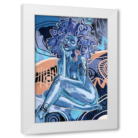 Imani White Modern Wood Framed Art Print by Copeland, Justin