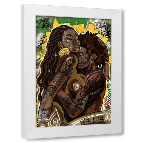 Stability White Modern Wood Framed Art Print by Copeland, Justin