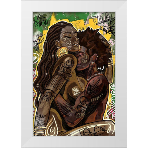 Stability White Modern Wood Framed Art Print by Copeland, Justin