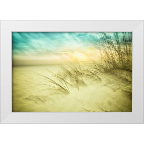 Delightful No. 1 White Modern Wood Framed Art Print by Connolly, Karin