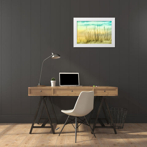 Delightful No. 2 White Modern Wood Framed Art Print by Connolly, Karin