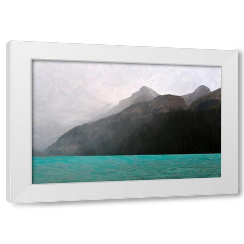 The Rocky Mountain 2 White Modern Wood Framed Art Print by Colligan, Lynann