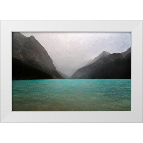 The Rocky Mountain 3 White Modern Wood Framed Art Print by Colligan, Lynann