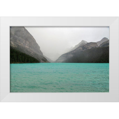 The Rocky Mountain 4 White Modern Wood Framed Art Print by Colligan, Lynann