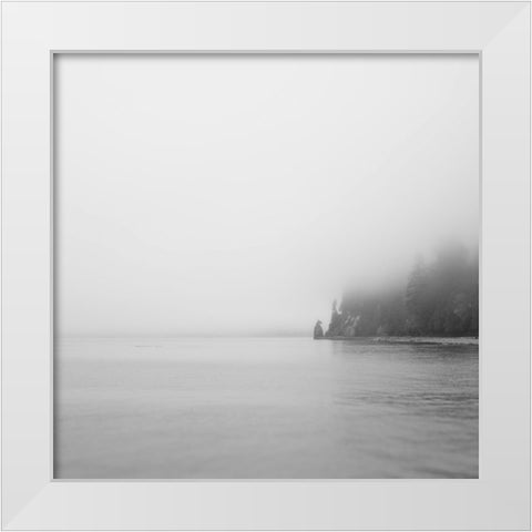 Foggy Coast 2 White Modern Wood Framed Art Print by Colligan, Lynann