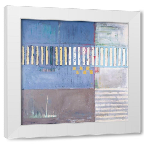 Balance White Modern Wood Framed Art Print by Campbell, Judy