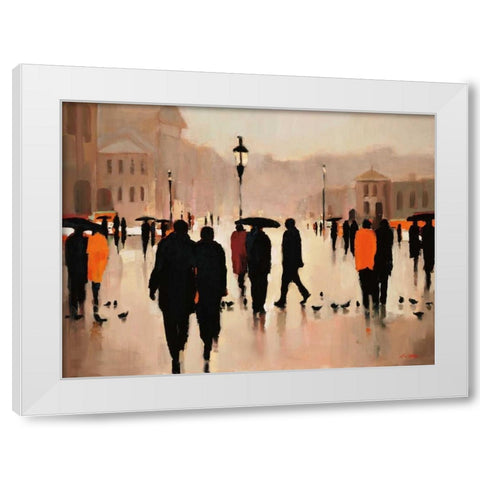 Where We Once Walked White Modern Wood Framed Art Print by Christie, Lorraine