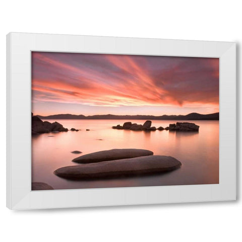 Autumn Sky White Modern Wood Framed Art Print by Carmel, Elizabeth