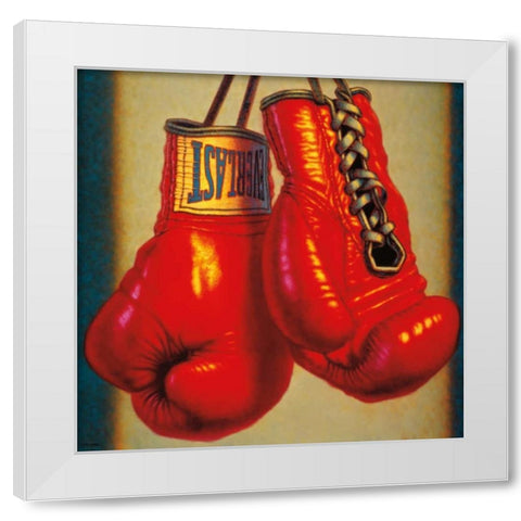 Hang It Up White Modern Wood Framed Art Print by Colletta, TR