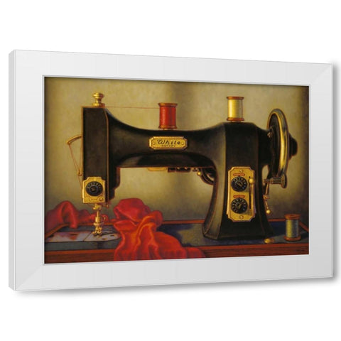 Votive Lamp White Modern Wood Framed Art Print by Colletta, TR