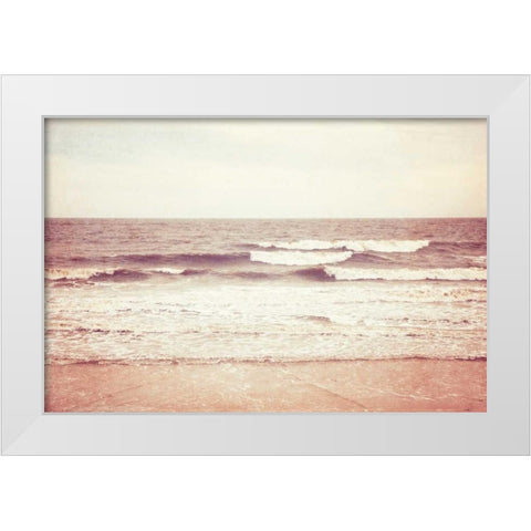 All Is Calm White Modern Wood Framed Art Print by Cochrane, Carolyn