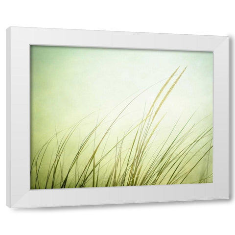 Just Breathe White Modern Wood Framed Art Print by Cochrane, Carolyn