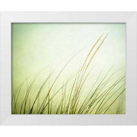 Just Breathe White Modern Wood Framed Art Print by Cochrane, Carolyn