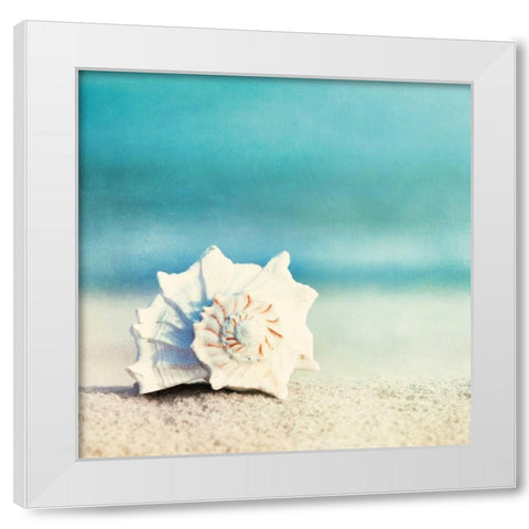 Paradise White Modern Wood Framed Art Print by Cochrane, Carolyn