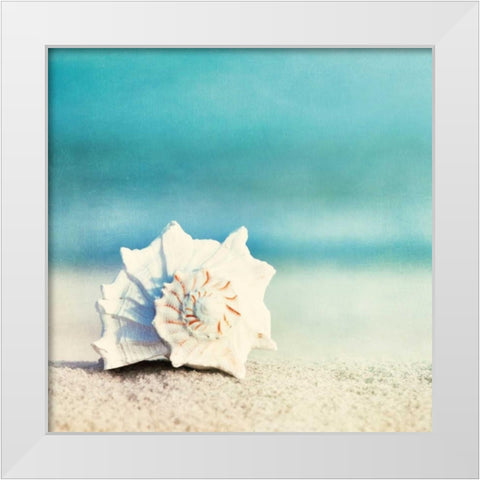 Paradise White Modern Wood Framed Art Print by Cochrane, Carolyn