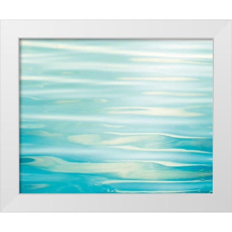 Soothing White Modern Wood Framed Art Print by Cochrane, Carolyn