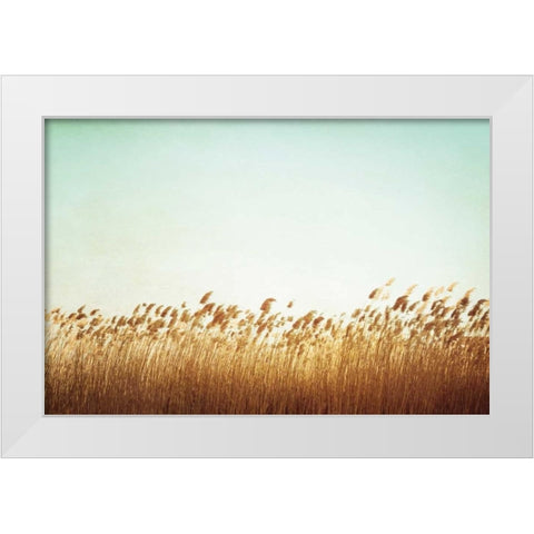 Swaying White Modern Wood Framed Art Print by Cochrane, Carolyn