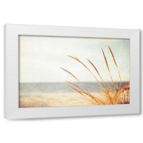 Warm Breeze White Modern Wood Framed Art Print by Cochrane, Carolyn